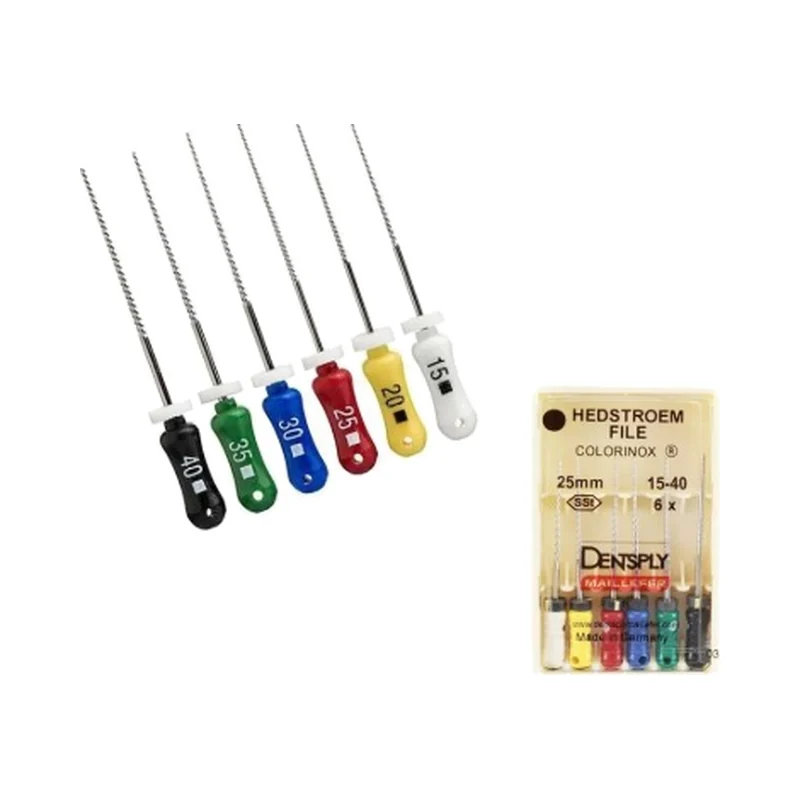 Limas Hedstroem File Colorinox #015-040 de 25 MM